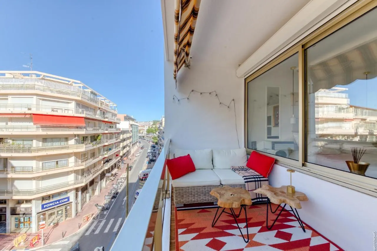 Apartment Luxury Maubourg - Vue Mer - Croisette 50M Plage - Clim - Terrasse Cannes France