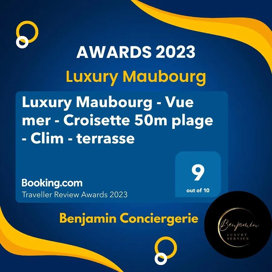 Luxury Maubourg - Vue Mer - Croisette 50M Plage - Clim - Terrasse Cannes 0*,
